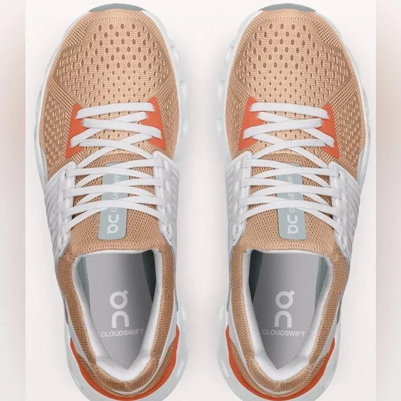 On Women's Cloudswift Size 8M Copper/Frost - Picture 3 of 13